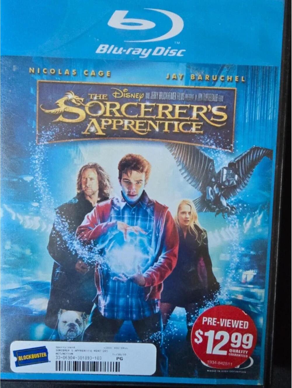 Sale! 3/$10 Mix & Match 3 Items Marked $5.Sorcerers apprentice blu-ray Disney